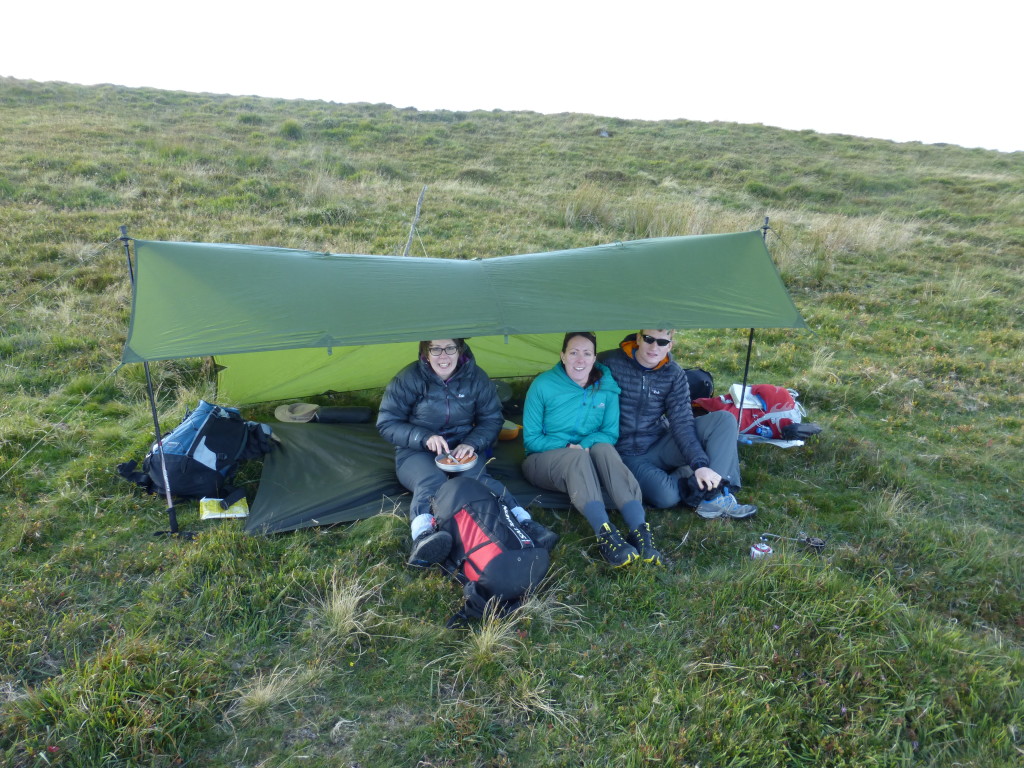Lean to setup blocks wind from behind...