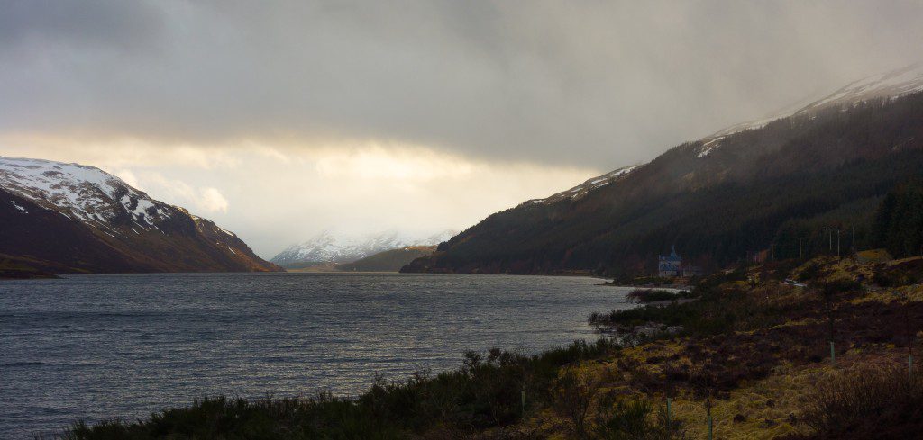 Looking back towards Ben Alder Lodge