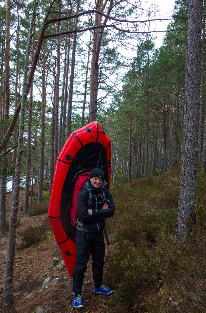 Rob showing an alternative portage technique, the rafts are so robust
